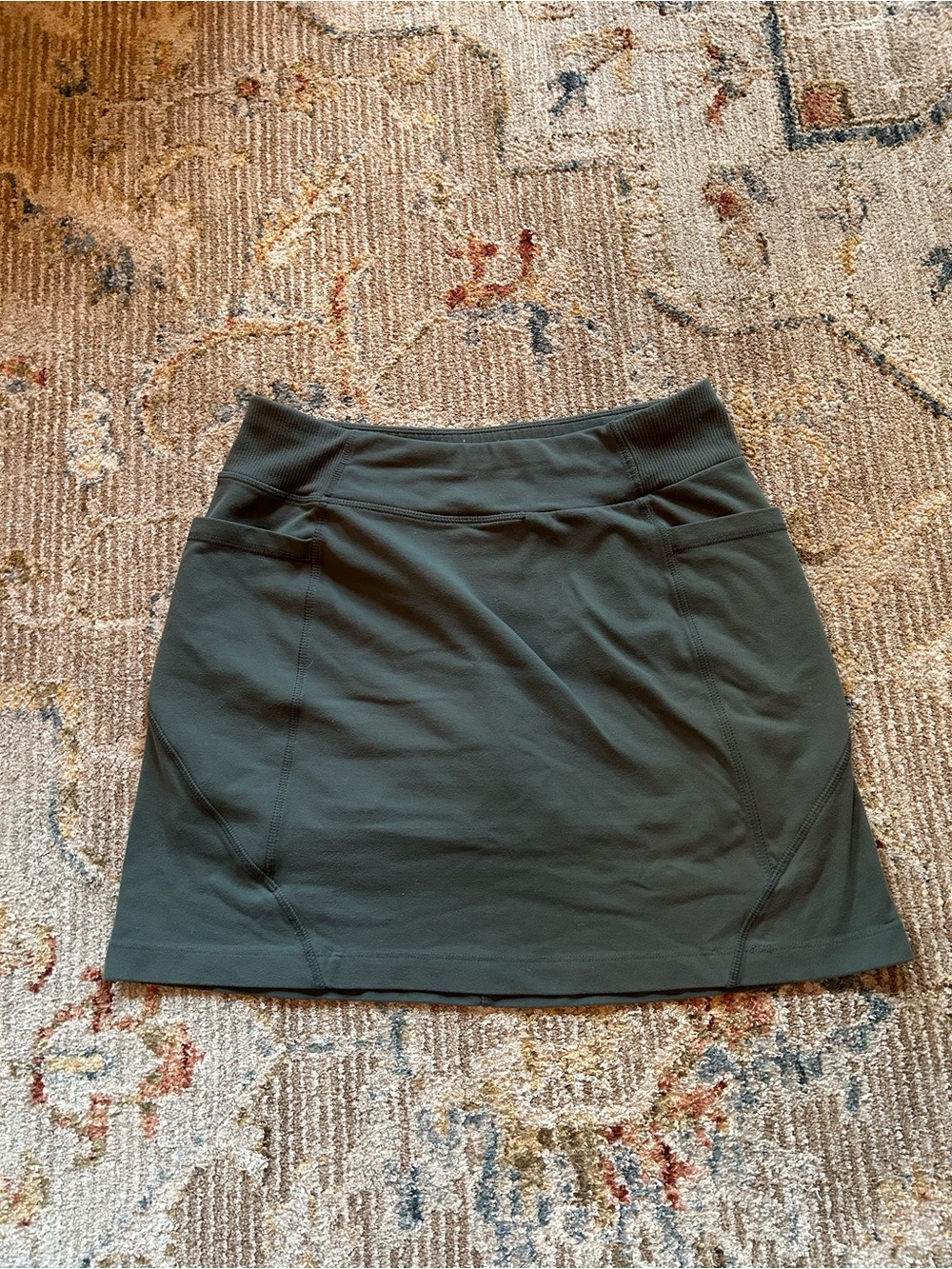 Athleta Olive Green Performance Mini Skort
